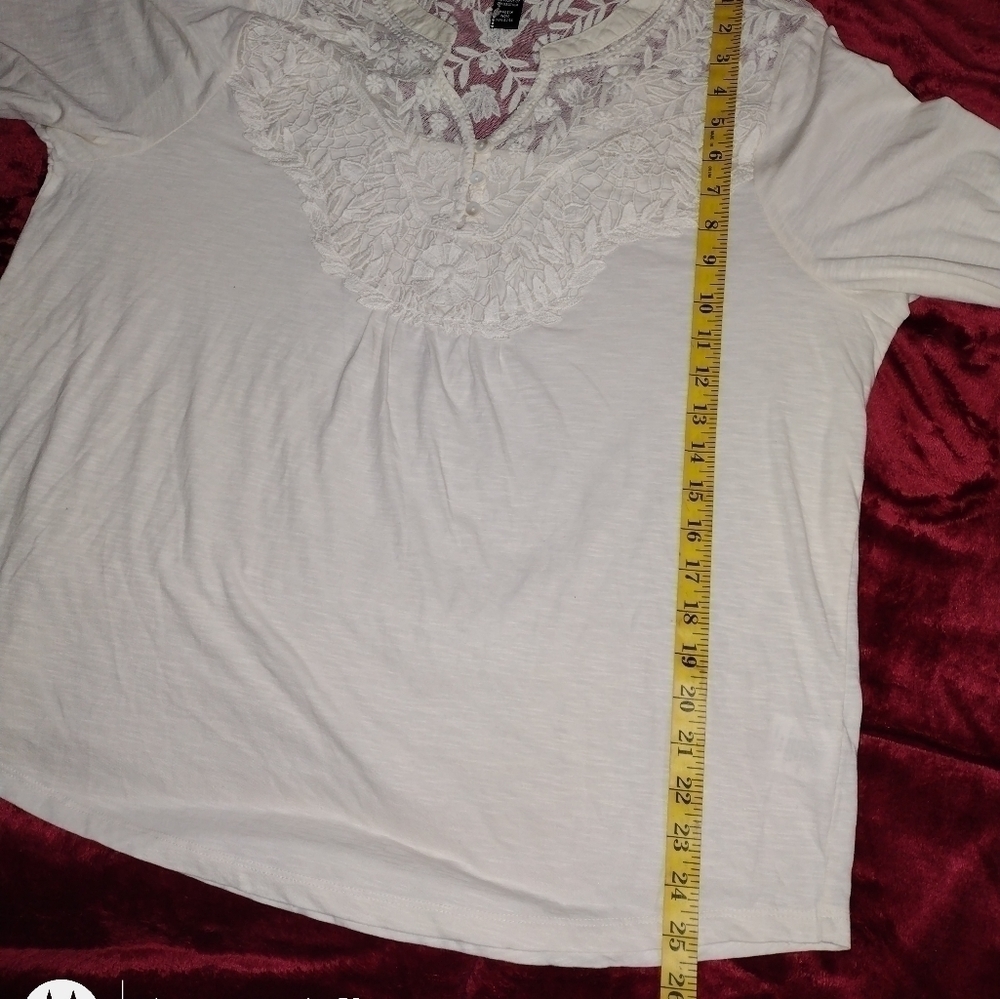 STYLE & Co Lace button down top‎ - Picture 8 of 8